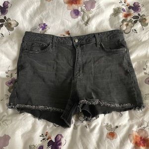 Frayed Dark Gray Joe’s Jeans Shorts